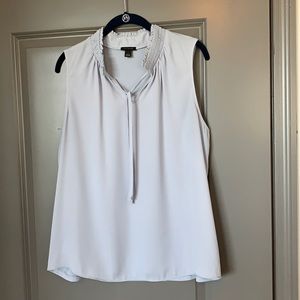 Ann Taylor, Sleeveless Top, Blue-Grey